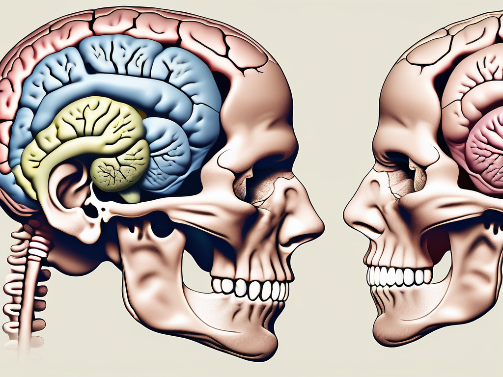 The cochlear and vestibular nerves merging together to form the eighth cranial nerve