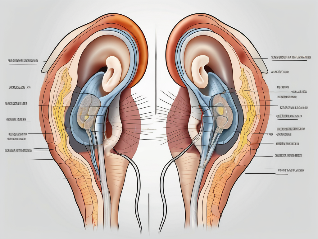 A cross-section of the human ear