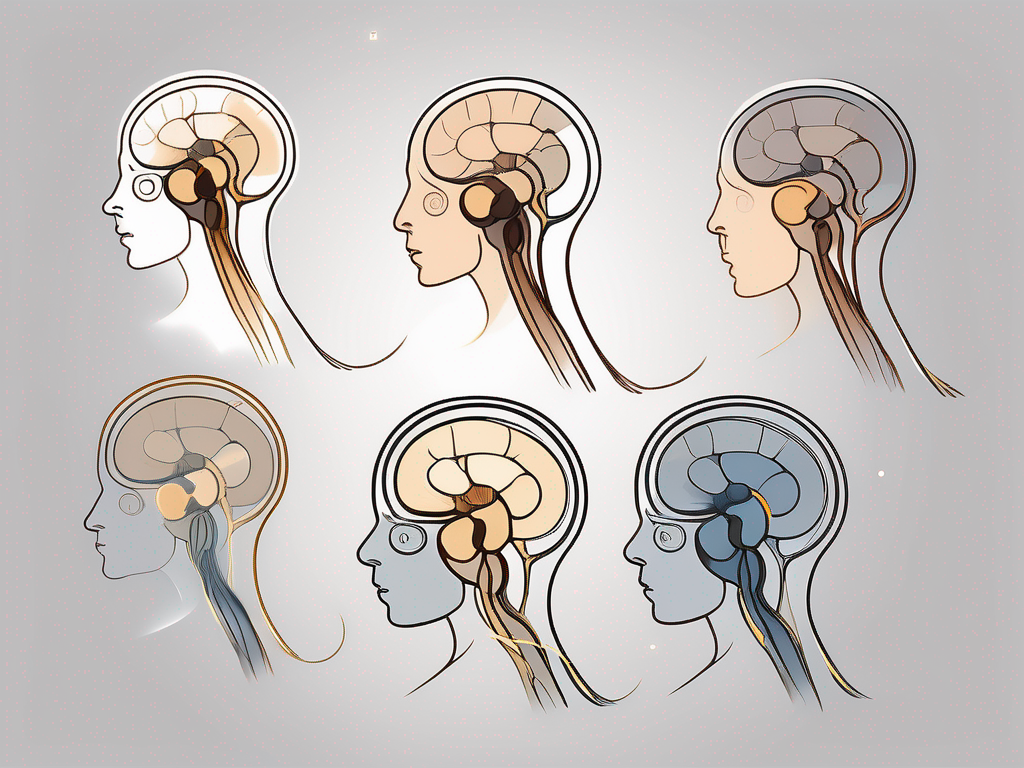 A cochlear nerve in different stages of maturation