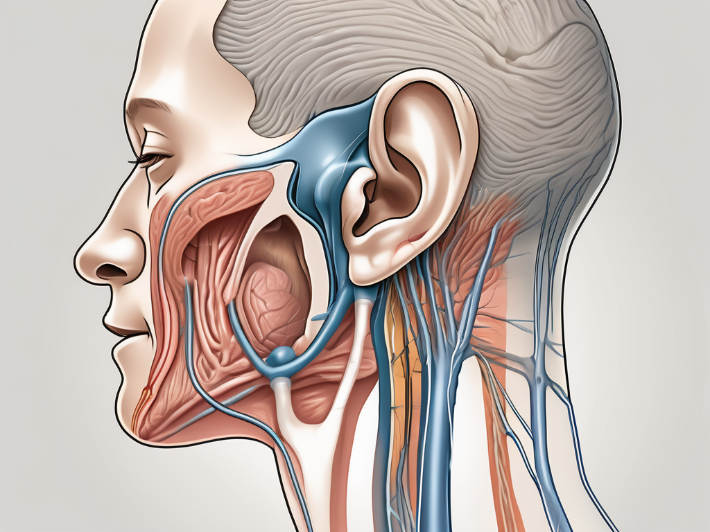 A damaged cochlear nerve inside an anatomically accurate ear