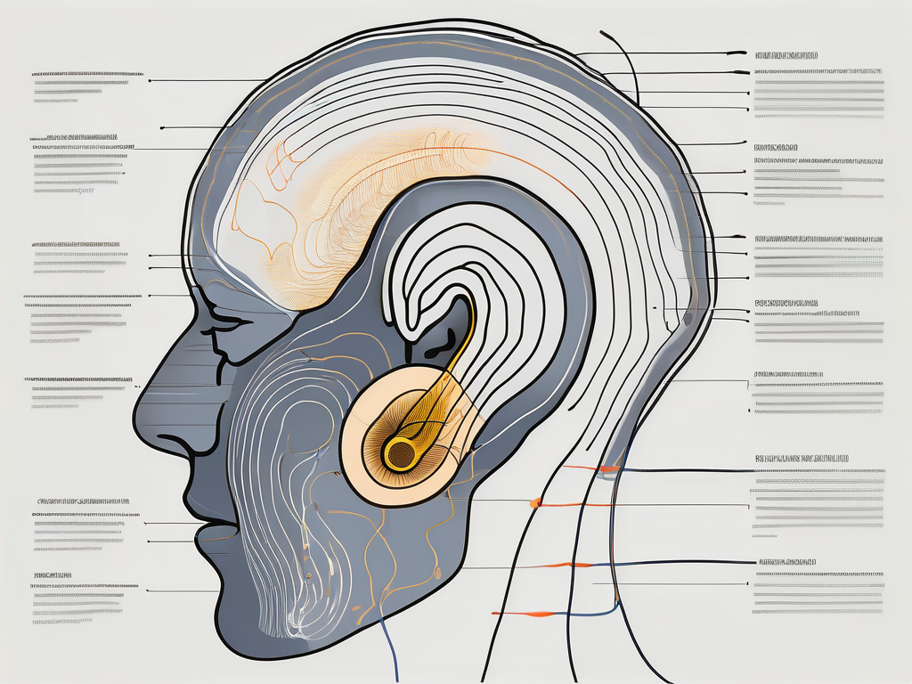 The inner ear showing the cochlear nerve